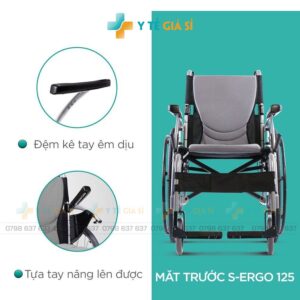 Alternative view of Xe Lăn Công Thái Học Cao Cấp S-ERGO 125