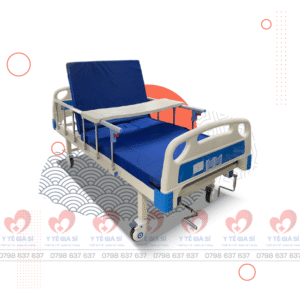 Giường bệnh nhân 2 tay quay có bô vệ sinh ZK25