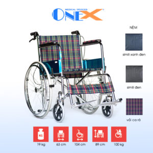Xe lăn tiêu chuẩn có thắng ONE-X 809IJ