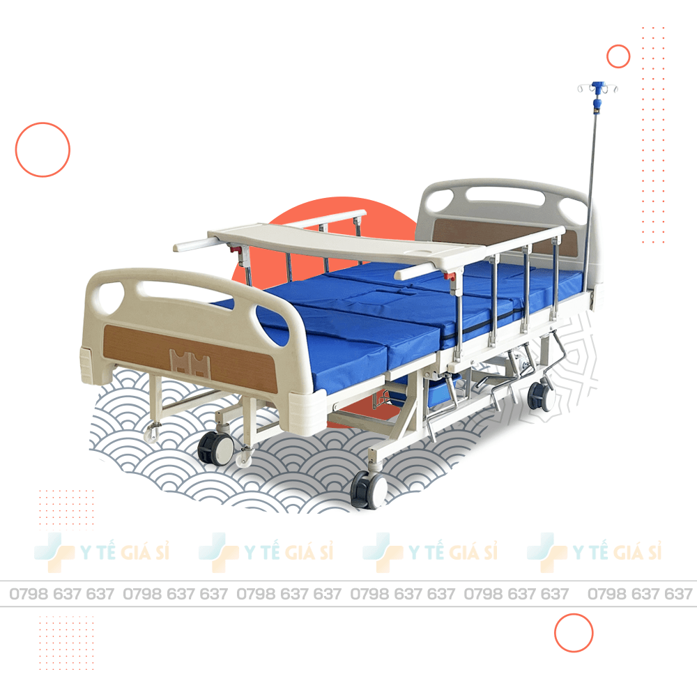 Giường Y Tế 4 Tay Quay GBM-092A