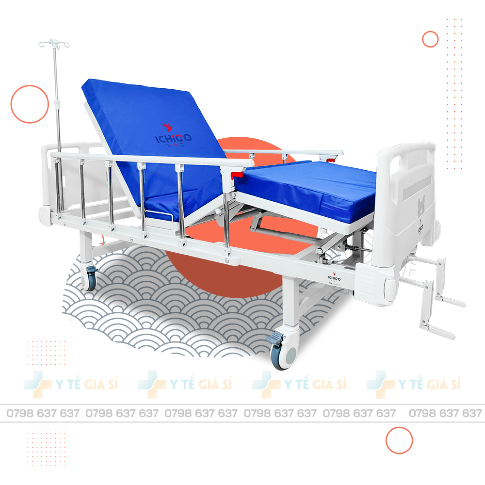 Giường y tế 2 chức năng cao cấp ICHIGO IG-HB02S