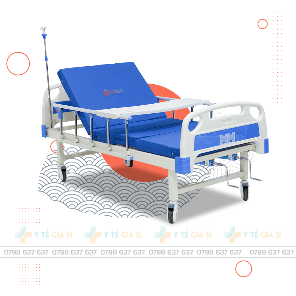 GIƯỜNG CƠ ĐA NĂNG 2 TAY QUAY HUMED HM-C2