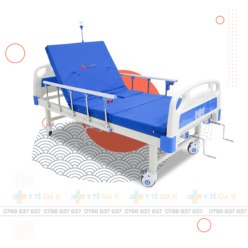 GIƯỜNG CƠ ĐA NĂNG 3 TAY QUAY HUMED HM-C3