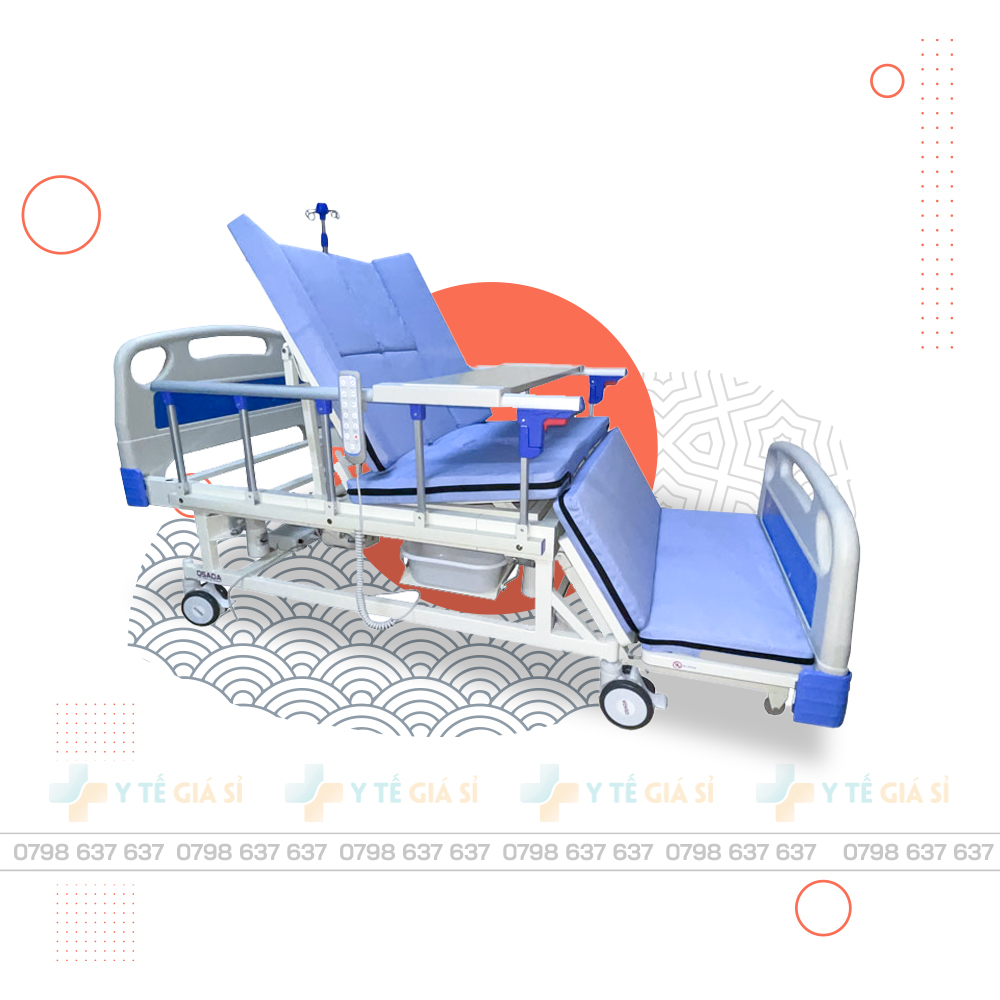 Giường y tế điều khiển điện đa chức năng Osada SD-68E