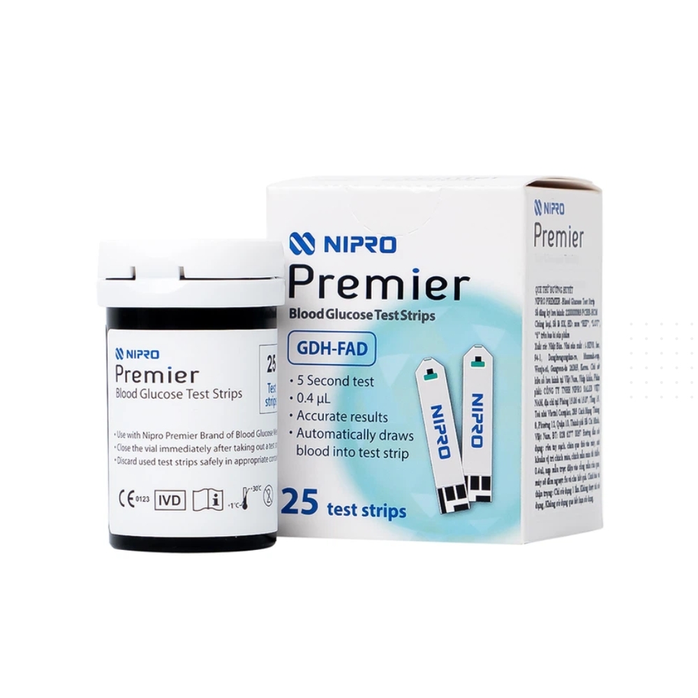 Que thử đường huyết Nipro Premie